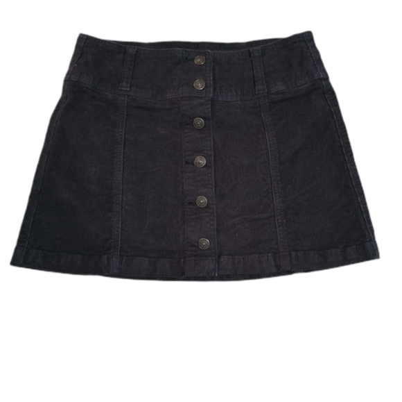 American Eagle Outfitters Dresses & Skirts - American Eagle Outfitters Dark Gray/Black Button-Front Mini Skirt